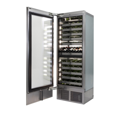 30" Perlick C-Series Dual Zone Wine Column with Left Hinge Panel Ready Door - CR30D24LL