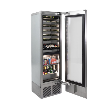 24" Perlick C-Series Dual Zone Beverage Column with Right Hinge Panel Ready Door - CR24C24RL
