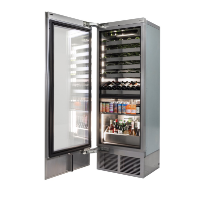 30" Perlick C-Series Dual Zone Beverage Column with Left Hinge Panel Ready Door - CR30C24LL