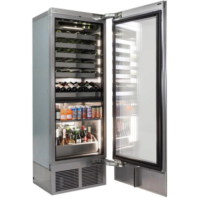 30" Perlick C-Series Dual Zone Beverage Column with Right Hinge Panel Ready Door - CR30C24RL