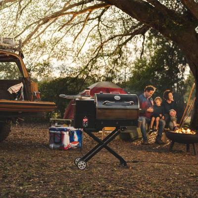 Recteq Wood Pallet Grill with 3 Convenient Handles for Easy Transport - The Road Warrior 340P