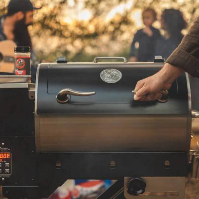 Recteq Wood Pallet Grill with 3 Convenient Handles for Easy Transport - The Road Warrior 340P