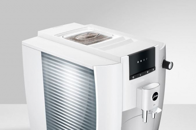 Jura E4 Automatic Coffee & Espresso Machine in Piano White - 15560