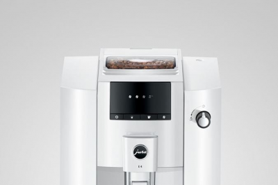 Jura E4 Automatic Coffee & Espresso Machine in Piano White - 15560