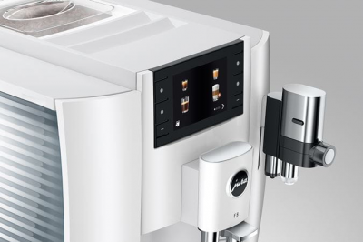 Jura E8 Counter Top Espresso Machine in Piano White - 15683