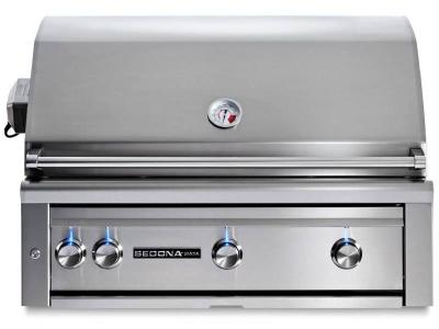 36" Sedona Built-in Natural Gas Grill With 3 Stainless Steel Burners And Rotisserie - L601R-NG