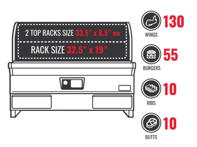 Recteq E-Series Built-In 1300 Wood Pellet Grill - RT-1300